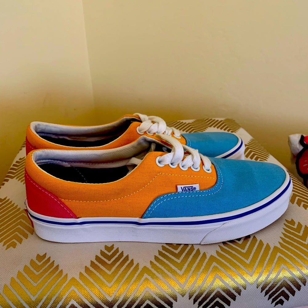 New Vans Multi Color. Size 8 Women/ 6.5 Men.